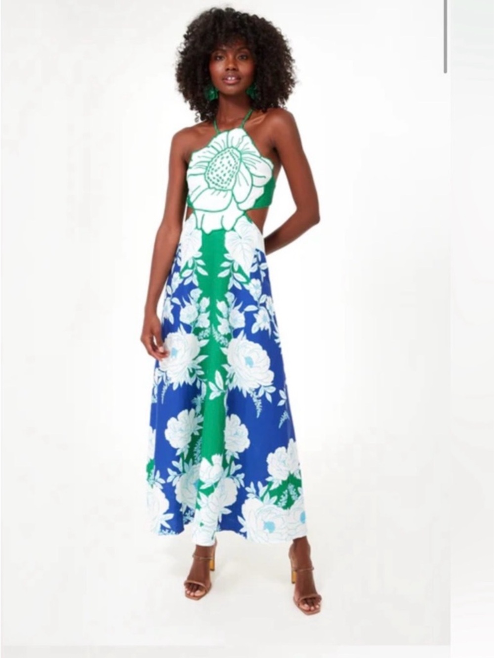 Farm Rio Garden flower maxi dress M